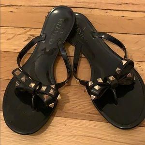 Valentino Rock Stud Jelly Flip Flop